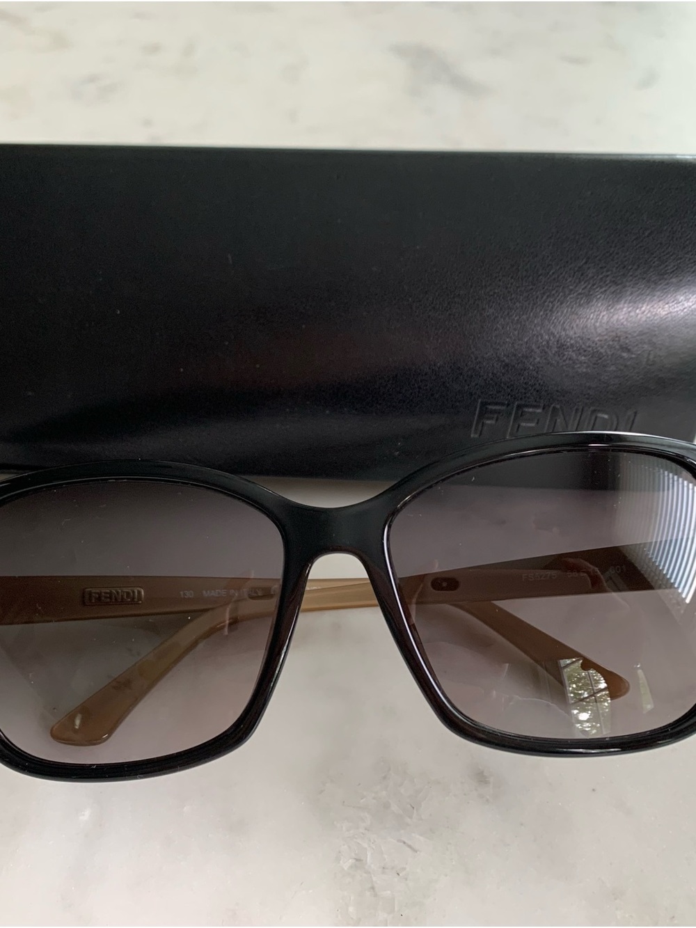 Fendi Women's Black Gradient Oversized Sunglasses